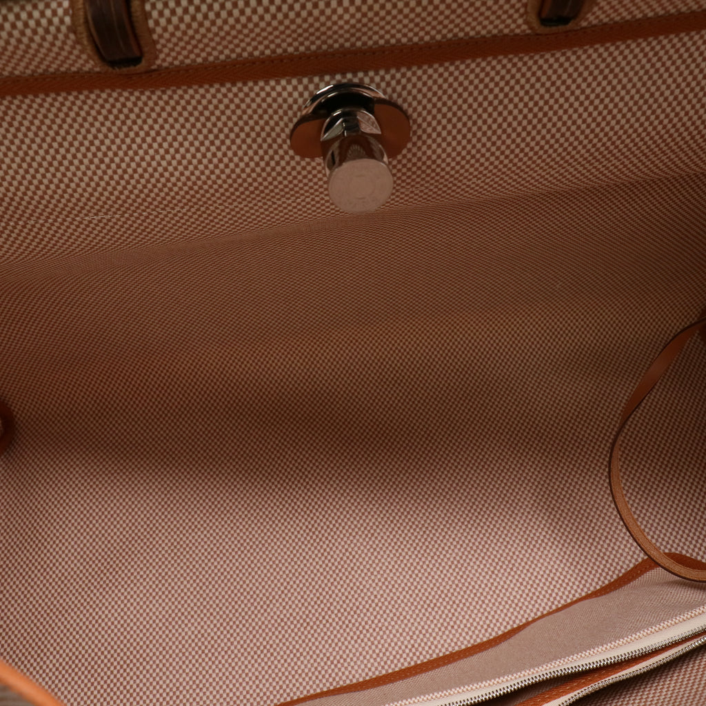 Hermès Toile GM Herbag Zip Cabine 50 twins LDZ882