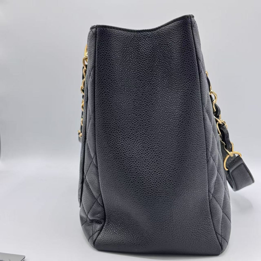 Chanel Grand Shopping Tote Quilted Caviar