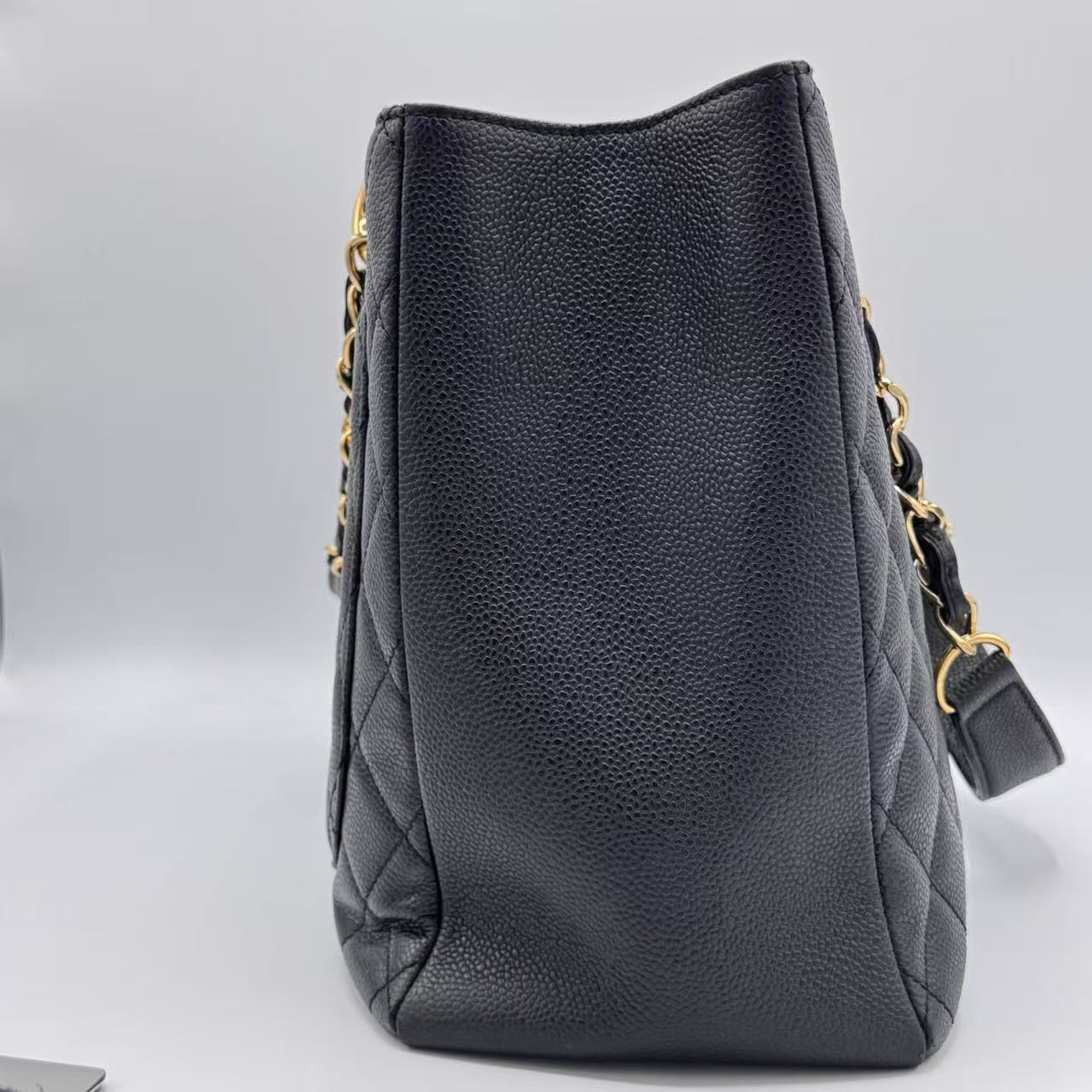 Chanel Grand Shopping Tote Quilted Caviar