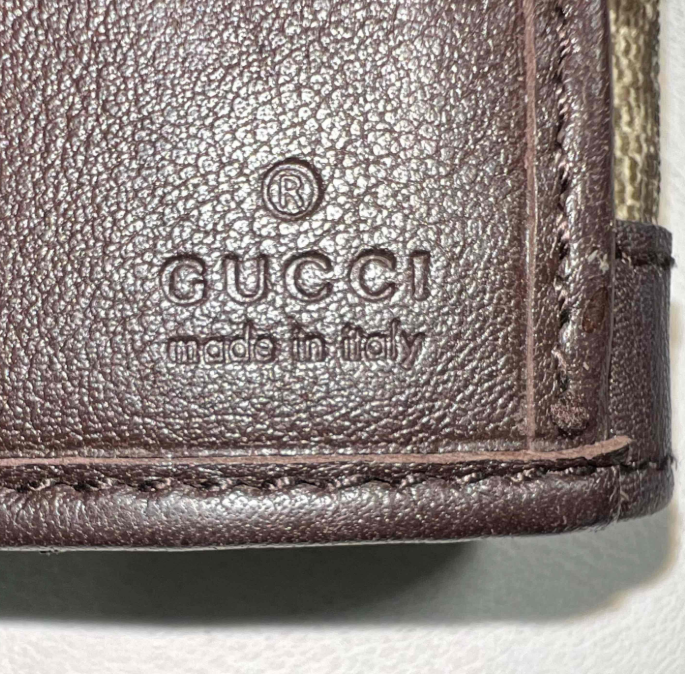 Gucci GG Canvas Script Logo Continental Wallet W23342