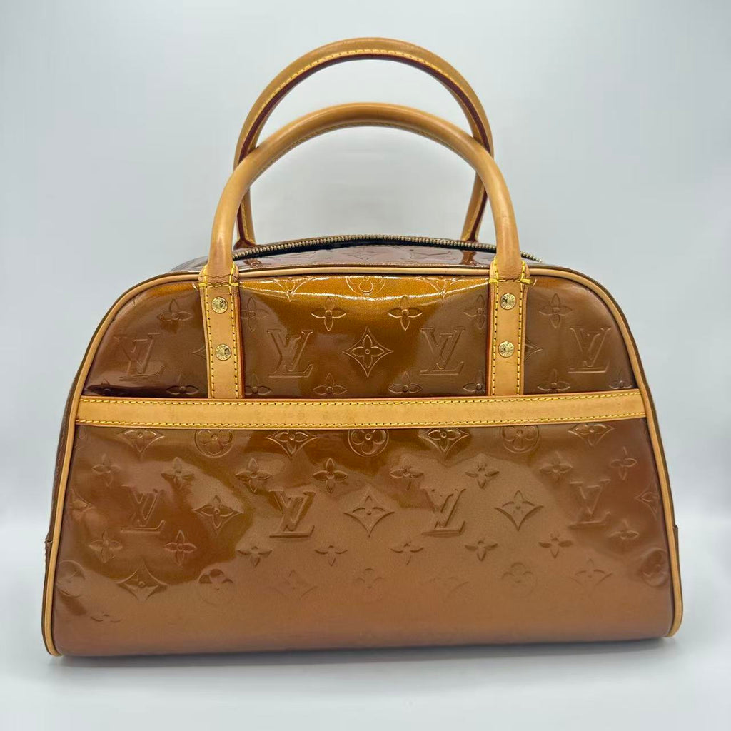 Bronze Monogram Vernis Tompkins Square Bag