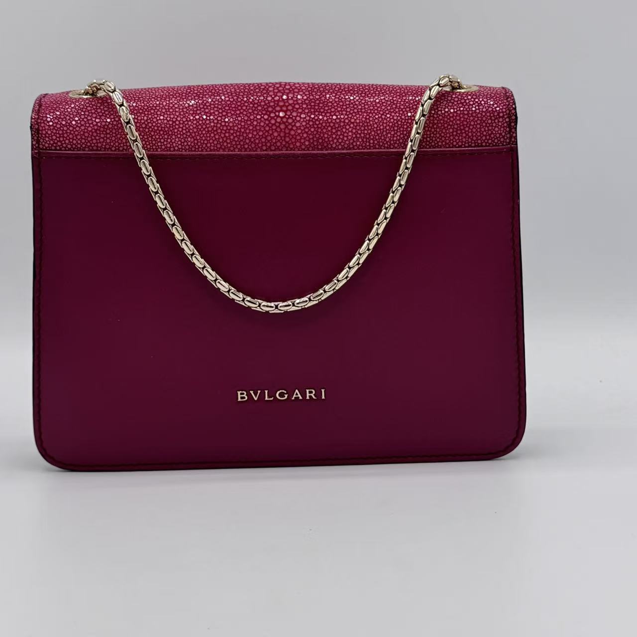 Calfskin Serpenti Forever Shoulder Bag Tropical Turquoise RED