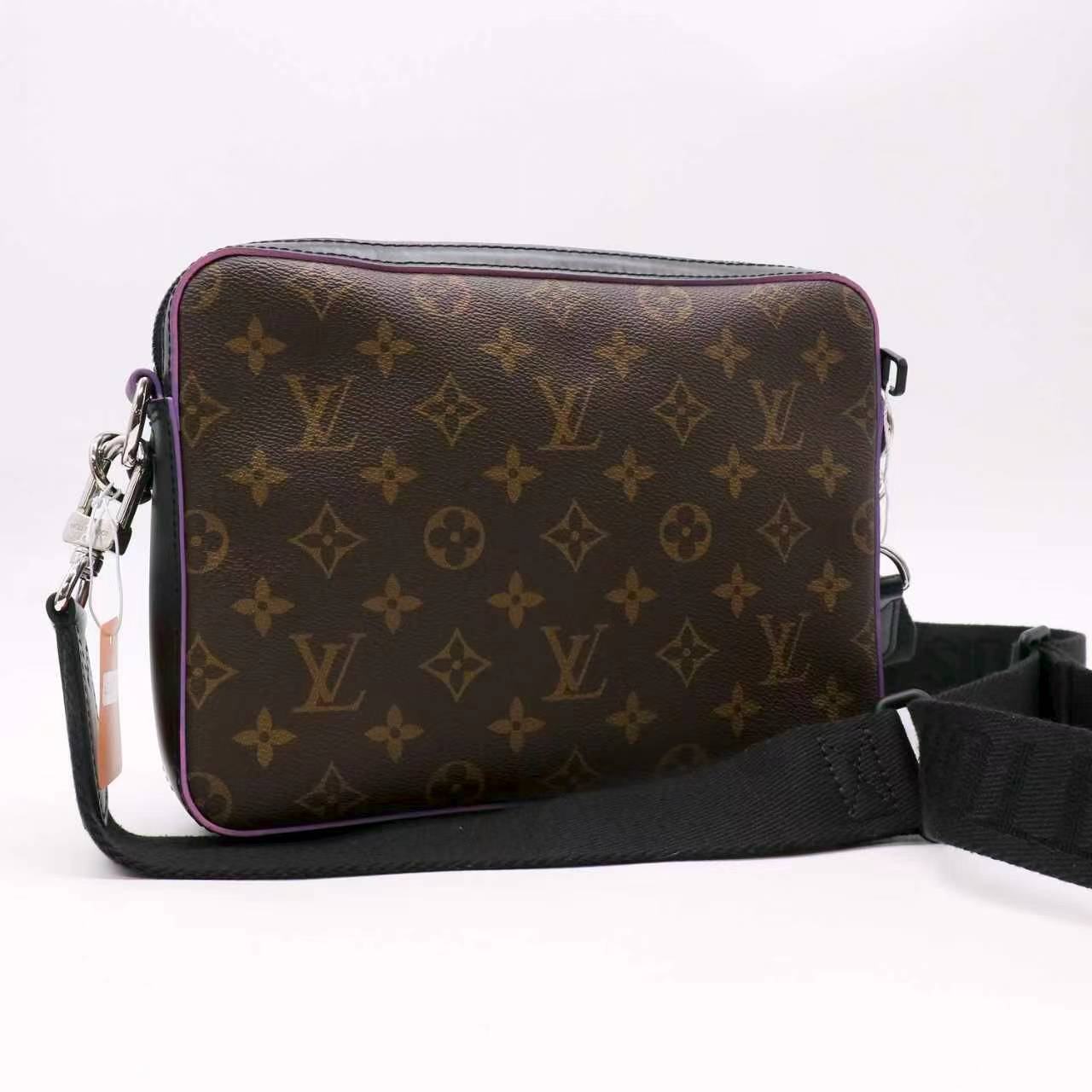Louis Vuitton Trio Messenger Bag Macassar Monogram Canvas twins LDZ884