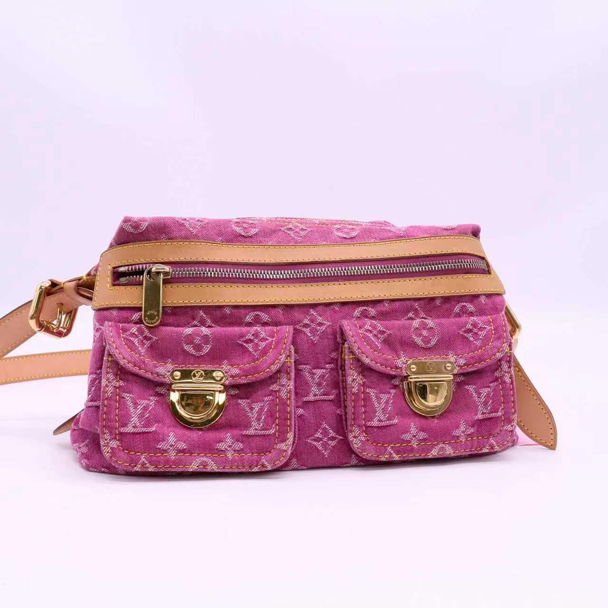 Louis Vuitton Monogram Denim Baggy PM twins LDJ6801
