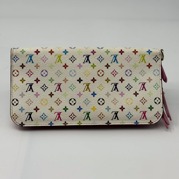 Louis Vuitton Monogram Multicolor Insolite Wallet White Litchi