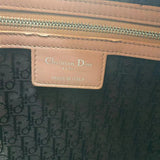 Christian Dior Lady Dior Bag Cannage Quilt Patent Large Pink