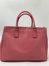 Galleria Medium Bag Pink Leather Tote Bag