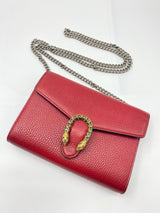 Dionysus Chain Wallet Leather with Embellished Detail Small