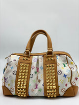 Louis Vuitton White Monogram Multicolor Canvas Courtney MM Bag