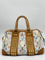 Louis Vuitton White Monogram Multicolor Canvas Courtney MM Bag