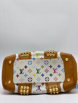 Louis Vuitton White Monogram Multicolor Canvas Courtney MM Bag