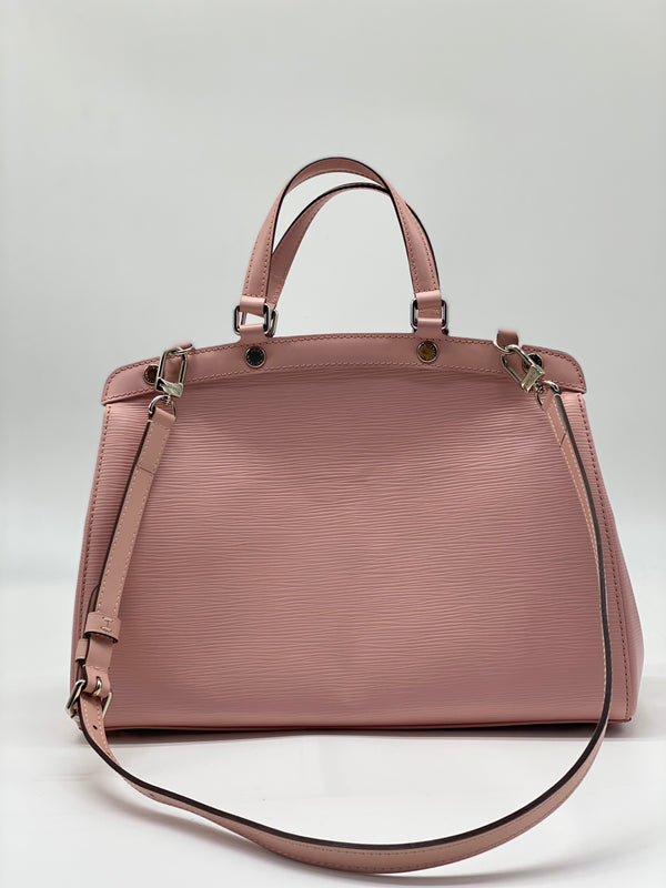 Brea Pink Handbag Epi Leather MM