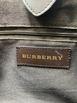 Burberry Brown Haymarket Check Canvas Satchel Multiple colors Beige