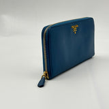 Zip Around Wallet Saffiano Leather Long