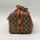 Gucci Vintage Web Boston Bag GG Canvas Small