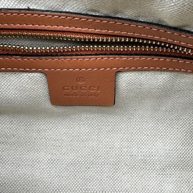 Gucci Vintage Web Boston Bag GG Canvas Small