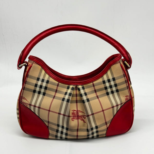 Burberry Haymarket Check Hernville Hobo Bag