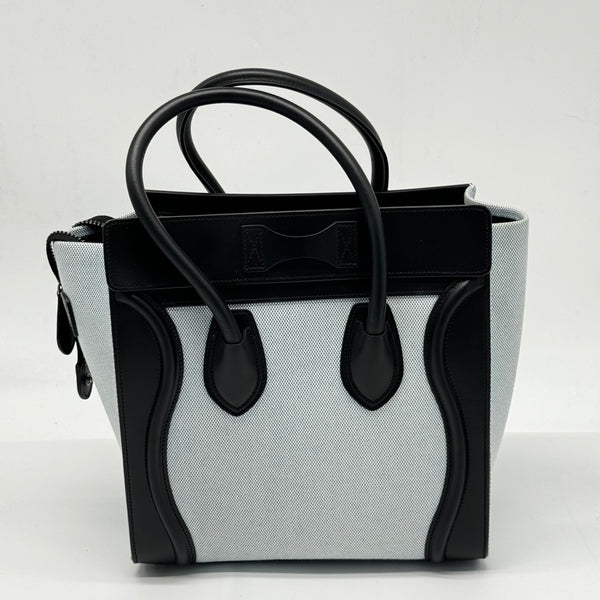 Celine Bicolor Luggage Bag Leather Micro