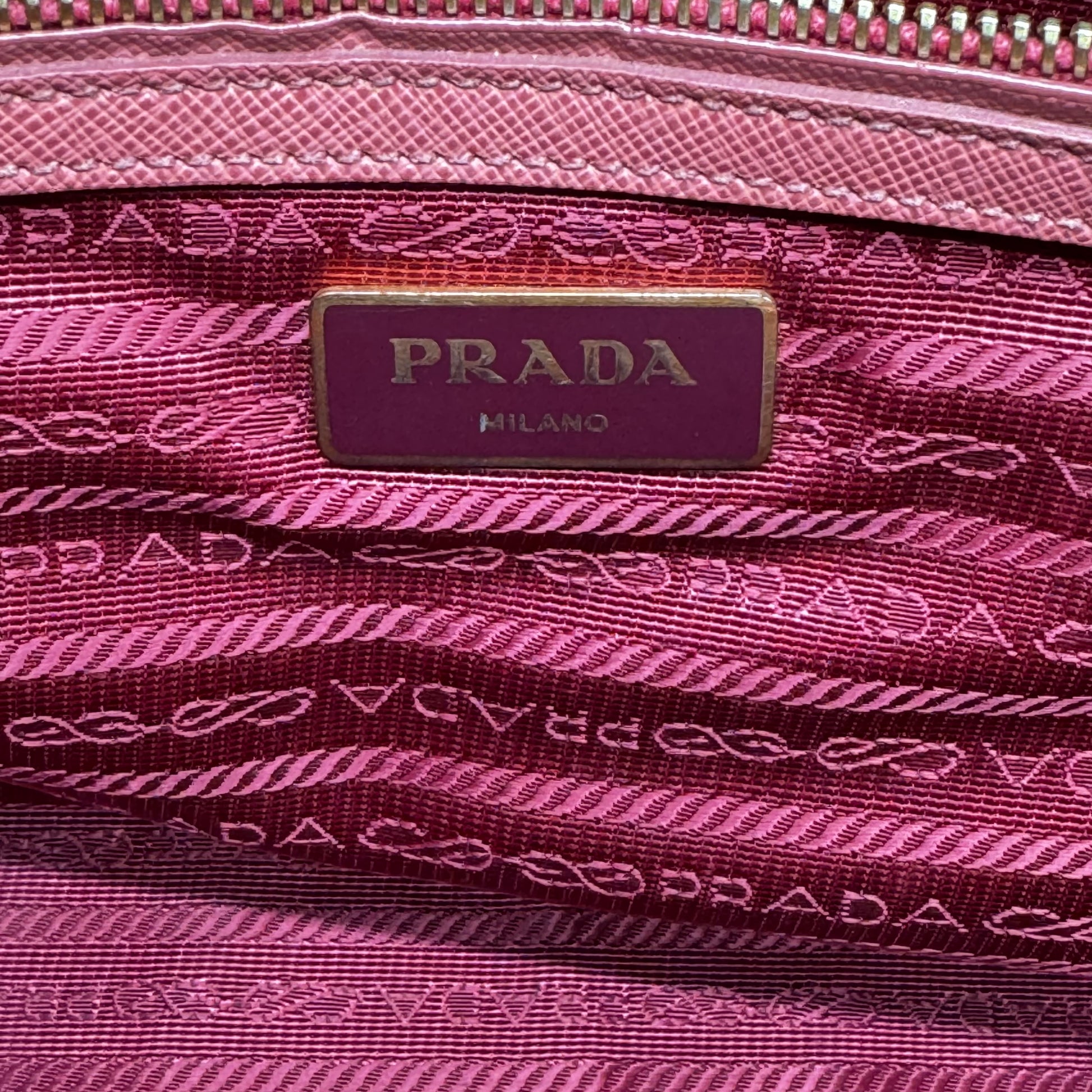 Prada Galleria Double Zip Tote Saffiano Leather