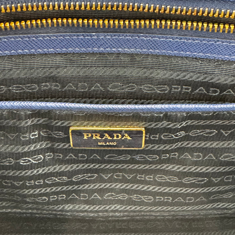 Prada Galleria Double Zip Tote Saffiano Leather Medium