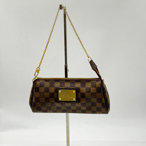 Louis Vuitton Eva Handbag Damier Brown Leather