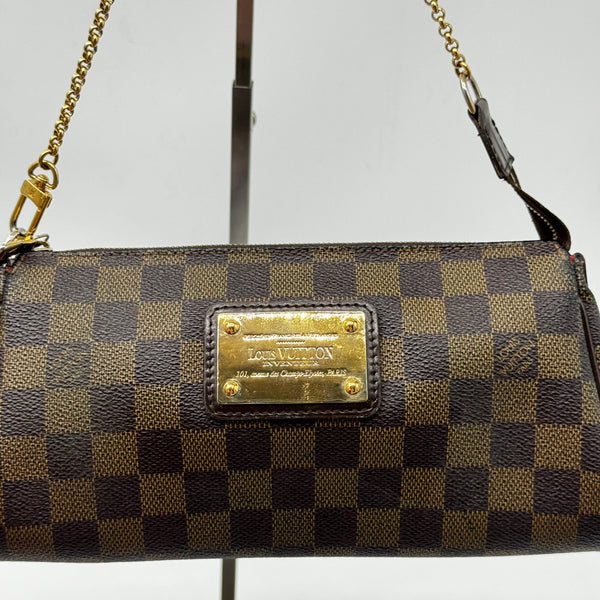 Louis Vuitton Eva Handbag Damier Brown Leather