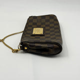 Louis Vuitton Eva Handbag Damier Brown Leather