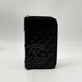 Chanel Cambon Zip Around Organizer Wallet Quilted Lambskin