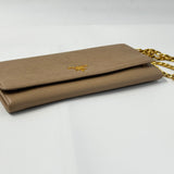 Wallet on Chain Saffiano Leather