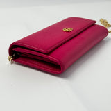 Gucci GG Marmont leather chain wallet