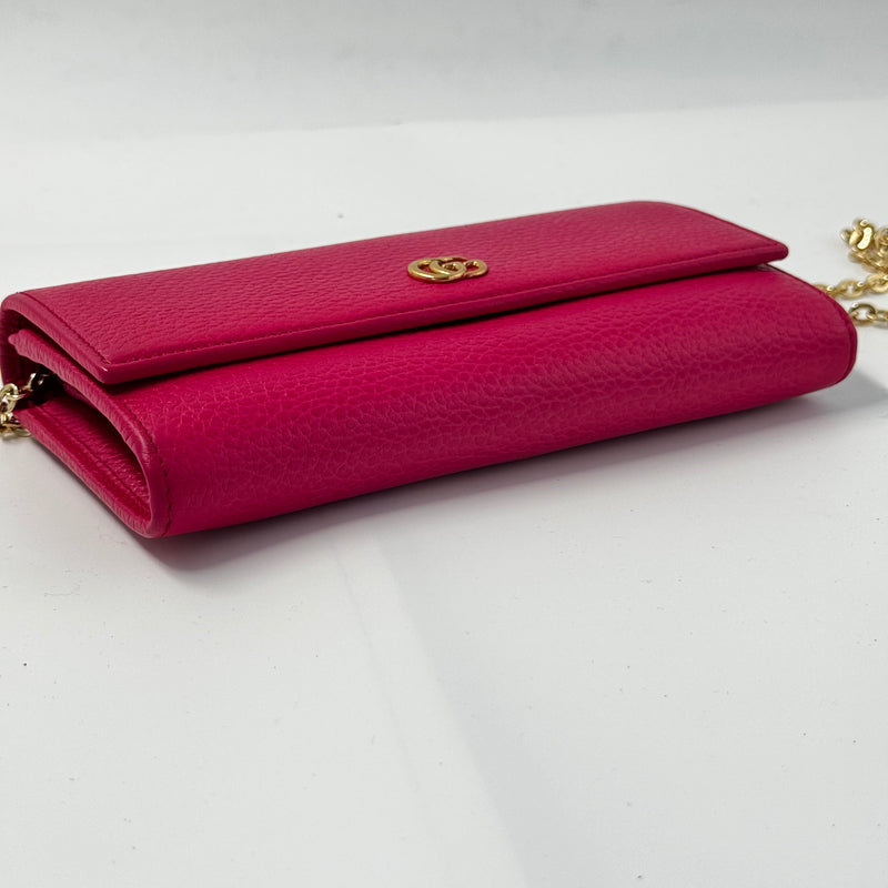 Gucci GG Marmont leather chain wallet