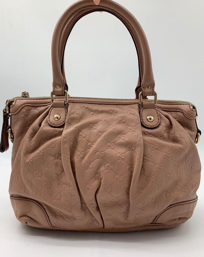 Guccissima Medium Sukey Top Handle Bag Dusty Rose