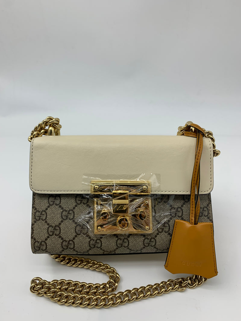 GUCCI  Padlock Canvas Handbag