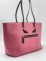 Monster Roll Tote Leather Medium Pink