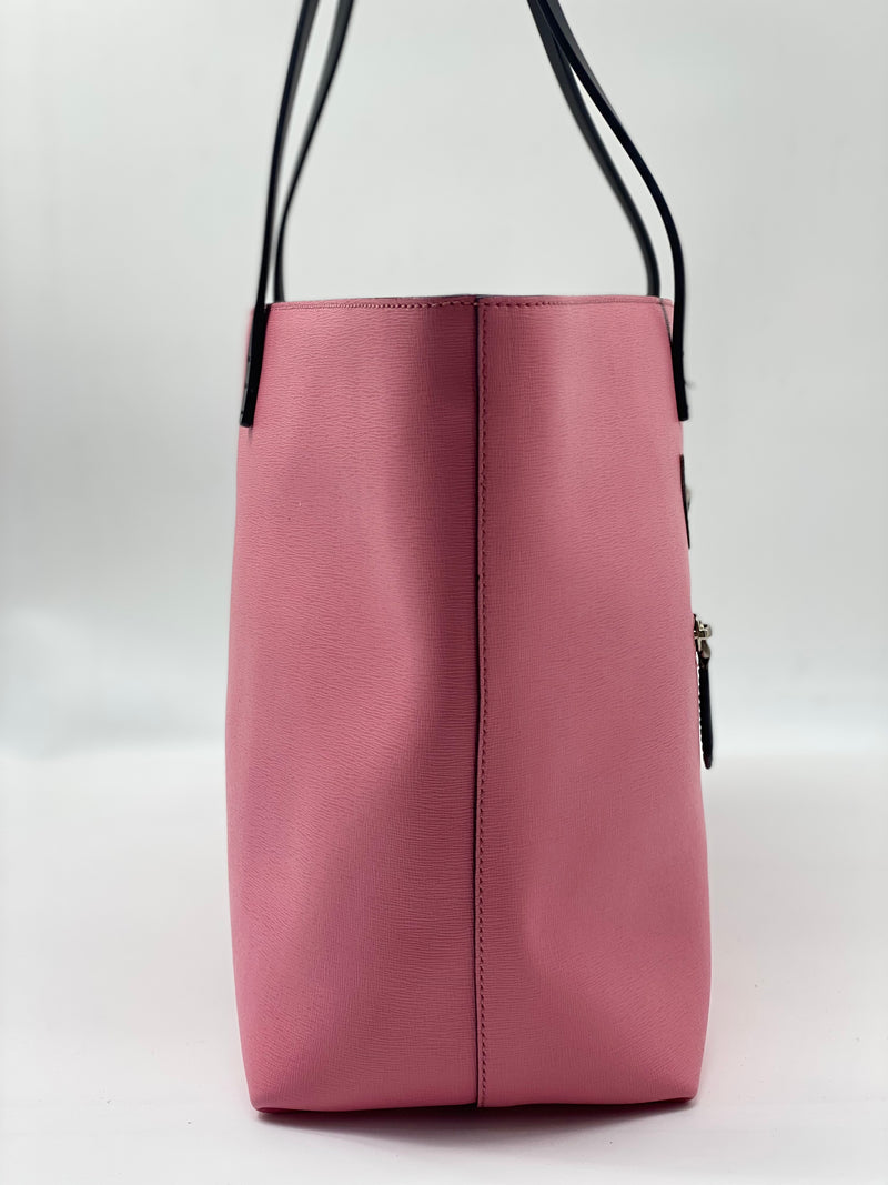 Monster Roll Tote Leather Medium Pink