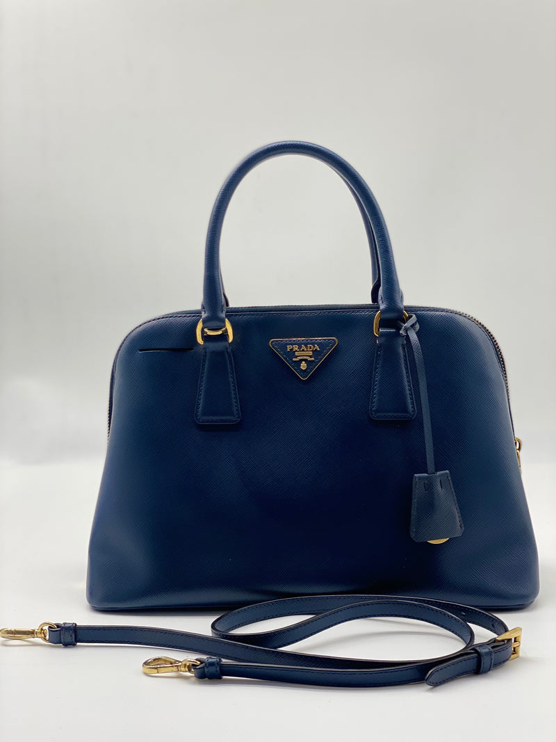 PRADA Saffiano Vernice Leather Handbag