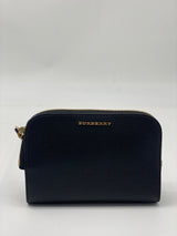 Grain Calfskin Small Crossbody Bag Black