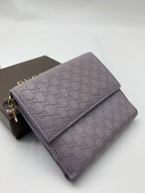 Gucci Purple Guccissima Leather Compact Wallet