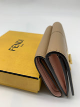 Fendi Leather Peekaboo Trifold Wallet