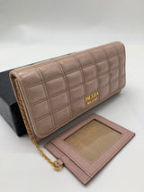 Prada Quilted Leather Wallet Portafoglio