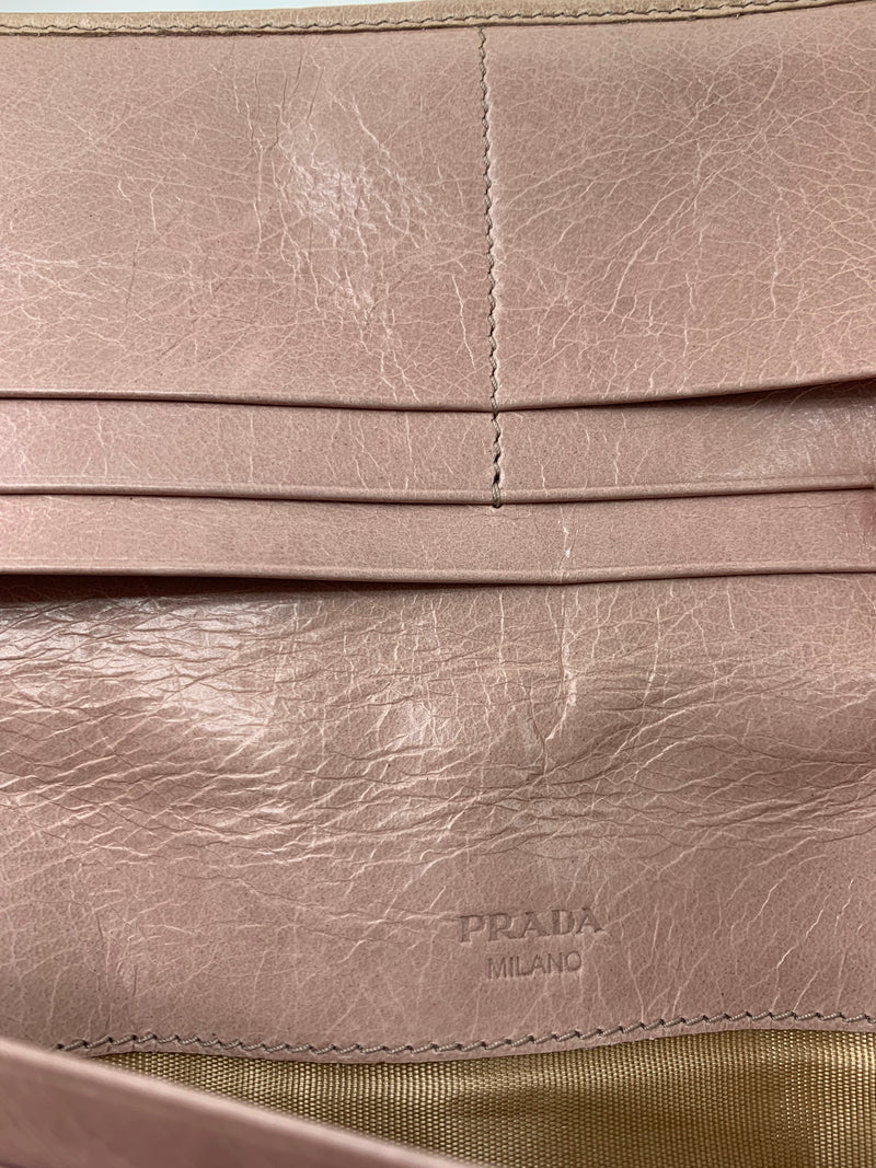 Prada Quilted Leather Wallet Portafoglio