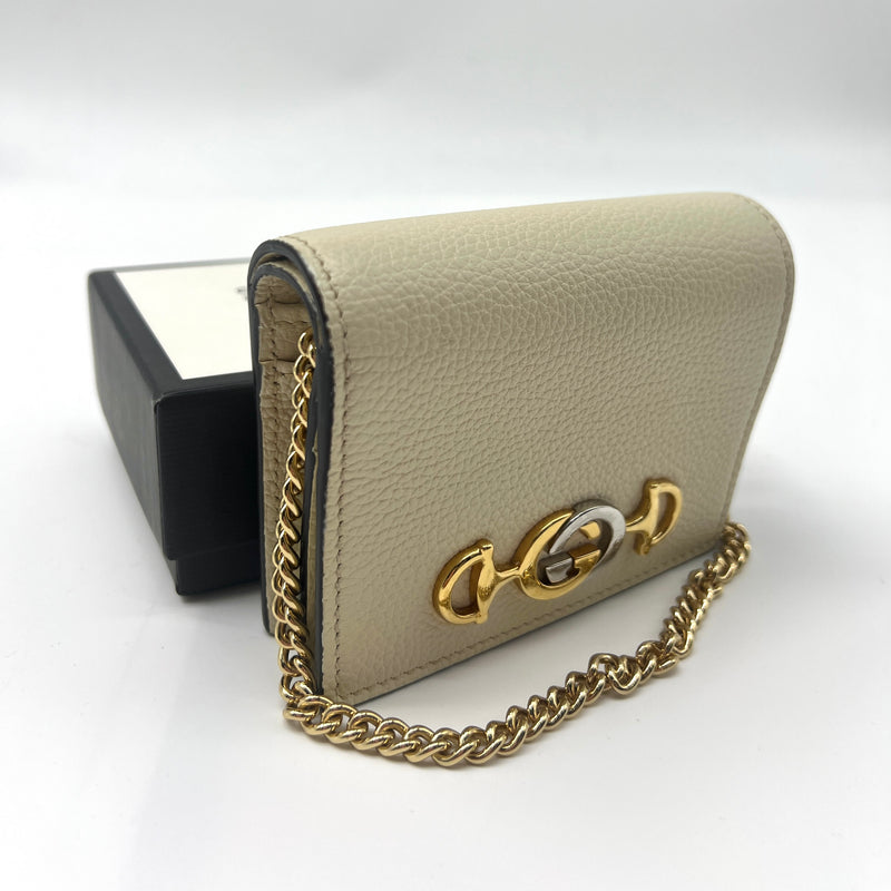 Gucci Zumi Wallet On Chain - White Mini