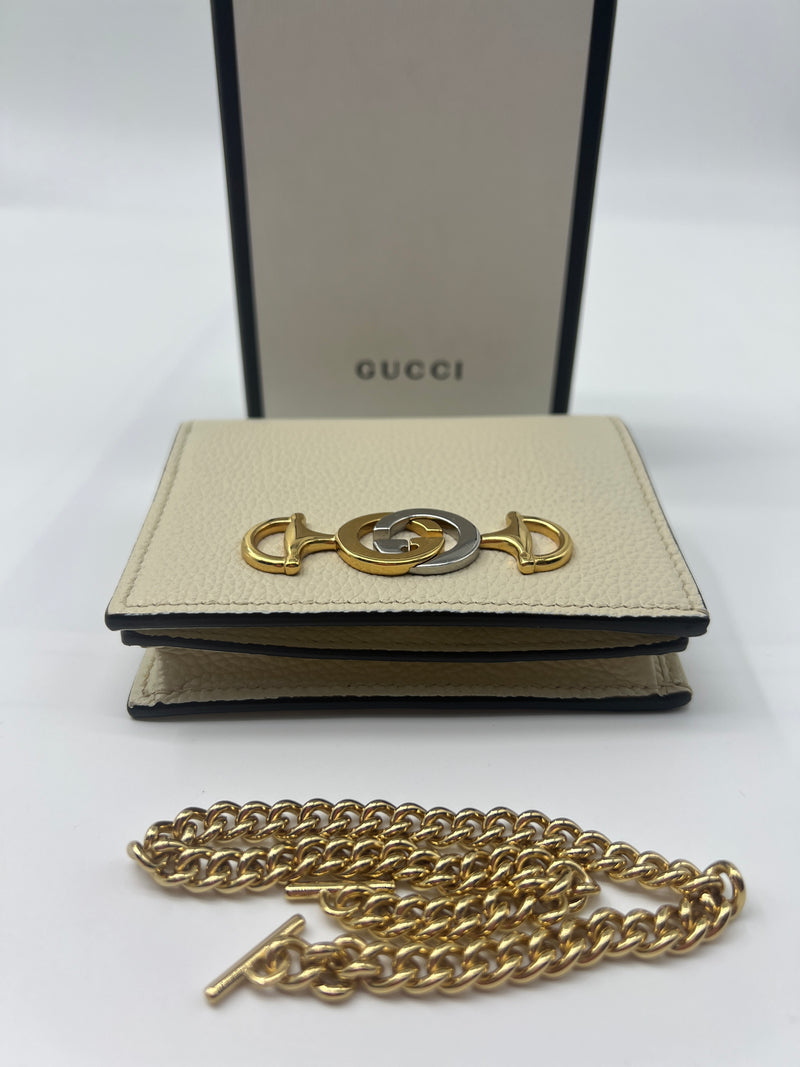 Gucci Zumi Wallet On Chain - White Mini