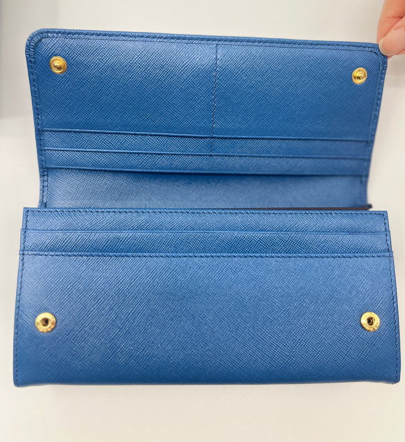 Prada Continental Wallet Saffiano Leather Long