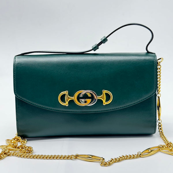 GUCCI Smooth Calfskin Small Zumi Top Handle Shoulder Bag