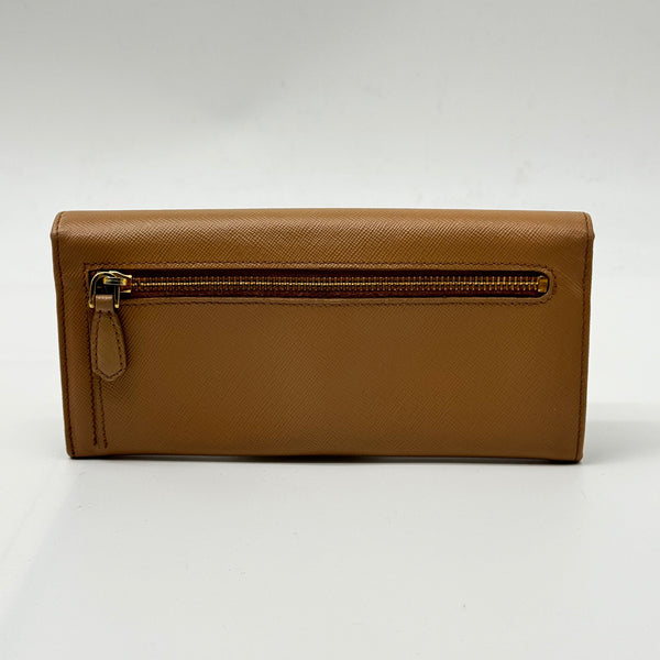 Prada Bow Flap Wallet Saffiano Leather Long