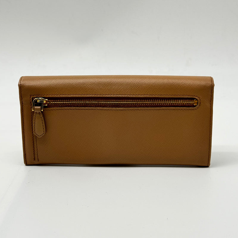 Prada Bow Flap Wallet Saffiano Leather Long