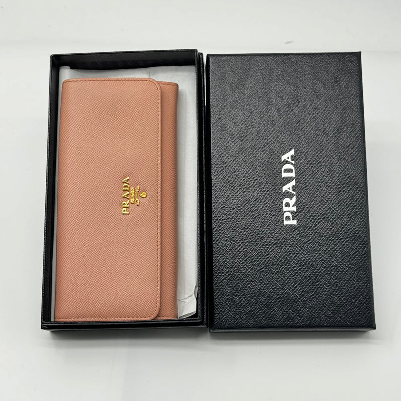 Prada Flap Wallet Saffiano Leather Long