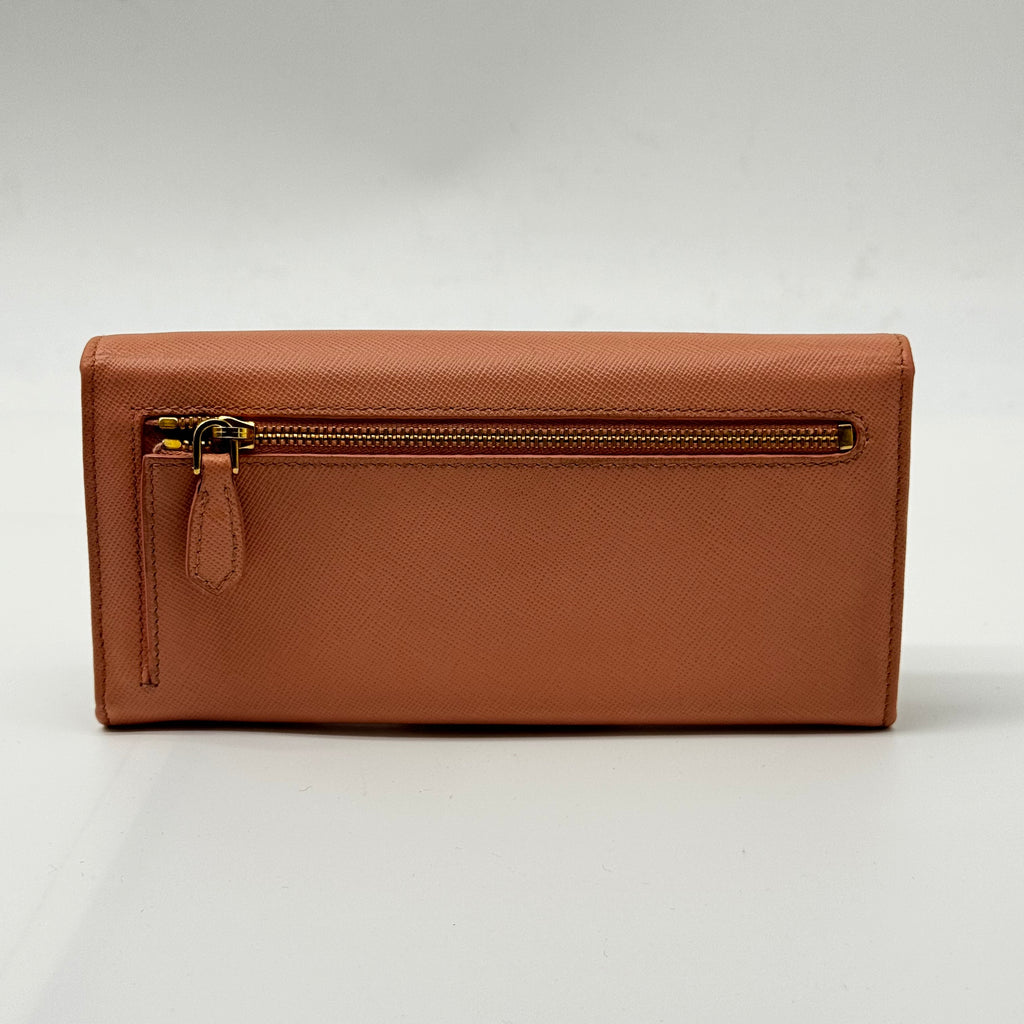 Prada Flap Wallet Saffiano Leather Long