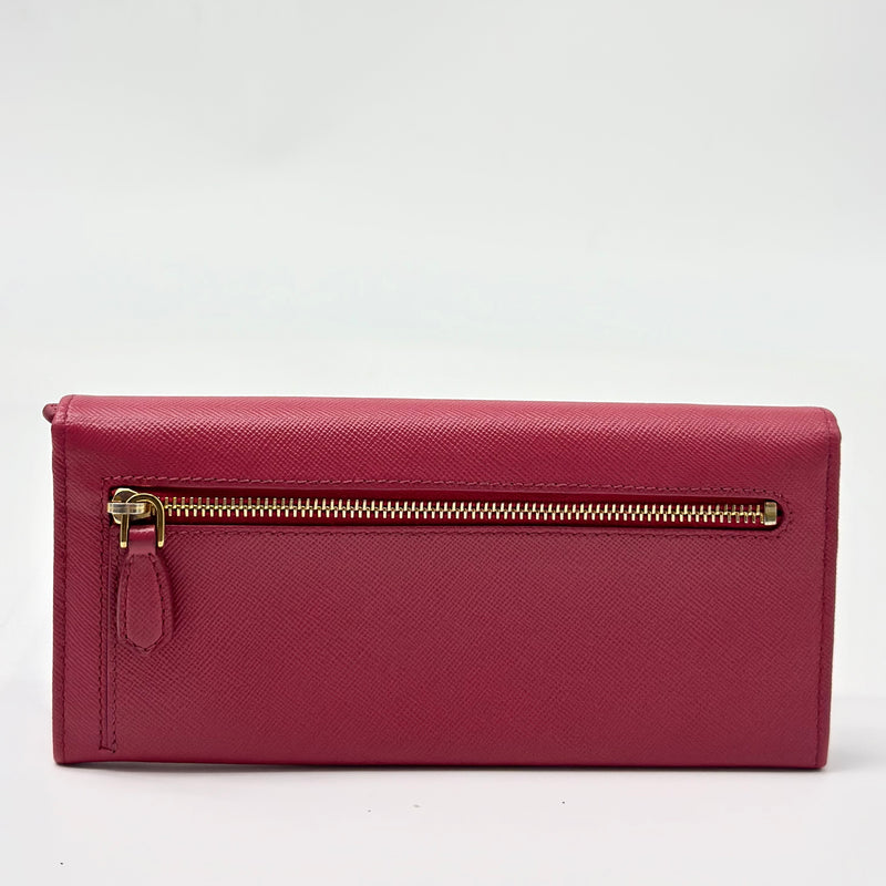 Continental Wallet Saffiano Leather Long